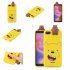 For XIAOMI Redmi 6A 3D Cartoon Lovely Coloured Painted Soft TPU Back Cover Non slip Shockproof Full Protective Case yellow