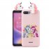 For XIAOMI Redmi 6A 3D Cartoon Lovely Coloured Painted Soft TPU Back Cover Non slip Shockproof Full Protective Case black