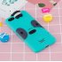 For XIAOMI Redmi 6A 3D Cartoon Lovely Coloured Painted Soft TPU Back Cover Non slip Shockproof Full Protective Case Light blue