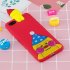 For XIAOMI Redmi 6A 3D Cartoon Lovely Coloured Painted Soft TPU Back Cover Non slip Shockproof Full Protective Case Light pink