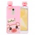 For XIAOMI Redmi NOTE 4X NOTE 4 3D Cute Coloured Painted Animal TPU Anti scratch Non slip Protective Cover Back Case Rose red