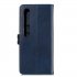 For XiaoMI 10 Pro Mobile Phone Cover PU Leather Front Buckle Smart Shell Anti fall Phone Case 3 blue
