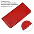 For XiaoMI 10 Pro Mobile Phone Cover PU Leather Front Buckle Smart Shell Anti fall Phone Case 4 red