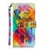 For Xiaomi Redmi NOTE 6 NOTE 6 PRO 3D Coloured Painted PU Magnetic Clasp Wallet Stand Phone Case with Lanyard