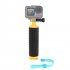 For go pro Waterproof Floating Hand Grip Buoyancy Rod Pole Hero7 6 5 4 for DJI OSMO Action black