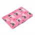 For iPad 10 5 2017 iPad 10 2 2019 Laptop Protective Case Color Painted Smart Stay PU Cover with Front Snap  Caring dog