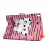 For iPad 10 5 2017 iPad 10 2 2019 Laptop Protective Case Color Painted Smart Stay PU Cover with Front Snap  Crown cat