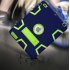 For iPad 2 3 4 PC  Silicone Hit Color Armor Case Tri proof Shockproof Dustproof Anti fall Protective Cover  Navy blue   yellow green