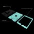 For iPad 2 3 4 PC  Silicone Hit Color Armor Case Tri proof Shockproof Dustproof Anti fall Protective Cover  Black   mint green