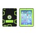 For iPad 2 3 4 PC  Silicone Hit Color Armor Case Tri proof Shockproof Dustproof Anti fall Protective Cover  Black   black