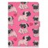 For iPad 5 6 7 8 9 iPad Pro9 7 iPad 9 7 Laptop Protective Case Color Painted Smart Stay PU Cover Caring dog