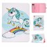 For iPad 5 6 7 8 9 iPad Pro9 7 iPad 9 7 Laptop Protective Case Color Painted Smart Stay PU Cover single horned horse