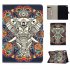 For iPad 5 6 7 8 9 iPad Pro9 7 iPad 9 7 Laptop Protective Case Color Painted Smart Stay PU Cover Fun elephant