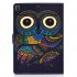 For iPad 5 6 7 8 9 iPad Pro9 7 iPad 9 7 Laptop Protective Case Color Painted Smart Stay PU Cover owl