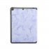 For iPad Pro 10 2 2019 Tablet Cover Marbling Pattern PU Leather Pen Loops Anti fall Anti scrach Anti slip Protect Shell Tri fold Tablet Case black