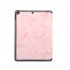 For iPad Pro 10 2 2019 Tablet Cover Marbling Pattern PU Leather Pen Loops Anti fall Anti scrach Anti slip Protect Shell Tri fold Tablet Case gray