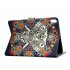 For iPad Pro 11 Laptop Protective Case Smart Stay Color Painted PU Cover with Front Snap Fun elephant