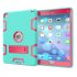 For iPad air2 iPad 6 iPad pro 9 7 2016 PC  Silicone Hit Color Armor Case Tri proof Shockproof Dustproof Anti fall Protective Cover  Black   mint green