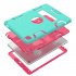 For iPad air2 iPad 6 iPad pro 9 7 2016 PC  Silicone Hit Color Armor Case Tri proof Shockproof Dustproof Anti fall Protective Cover  Navy   Rose red