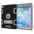 For iPad air2 iPad 6 iPad pro 9 7 2016 PC  Silicone Hit Color Armor Case Tri proof Shockproof Dustproof Anti fall Protective Cover  Black   gray