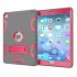 For iPad air2 iPad 6 iPad pro 9 7 2016 PC  Silicone Hit Color Armor Case Tri proof Shockproof Dustproof Anti fall Protective Cover  Gray   rose red