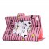 For iPad mini 1 2 3 4 5 Laptop Protective Case Frront Snap Color Painted Smart Stay PU Cover Crown cat