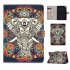 For iPad mini 1 2 3 4 5 Laptop Protective Case Frront Snap Color Painted Smart Stay PU Cover Fun elephant