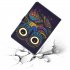 For iPad mini 1 2 3 4 5 Laptop Protective Case Frront Snap Color Painted Smart Stay PU Cover owl