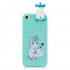 For iPhone 5 5S SE 3D Cartoon Lovely Coloured Painted Soft TPU Back Cover Non slip Shockproof Full Protective Case Love unicorn