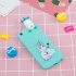 For iPhone 5 5S SE 3D Cartoon Lovely Coloured Painted Soft TPU Back Cover Non slip Shockproof Full Protective Case Love unicorn