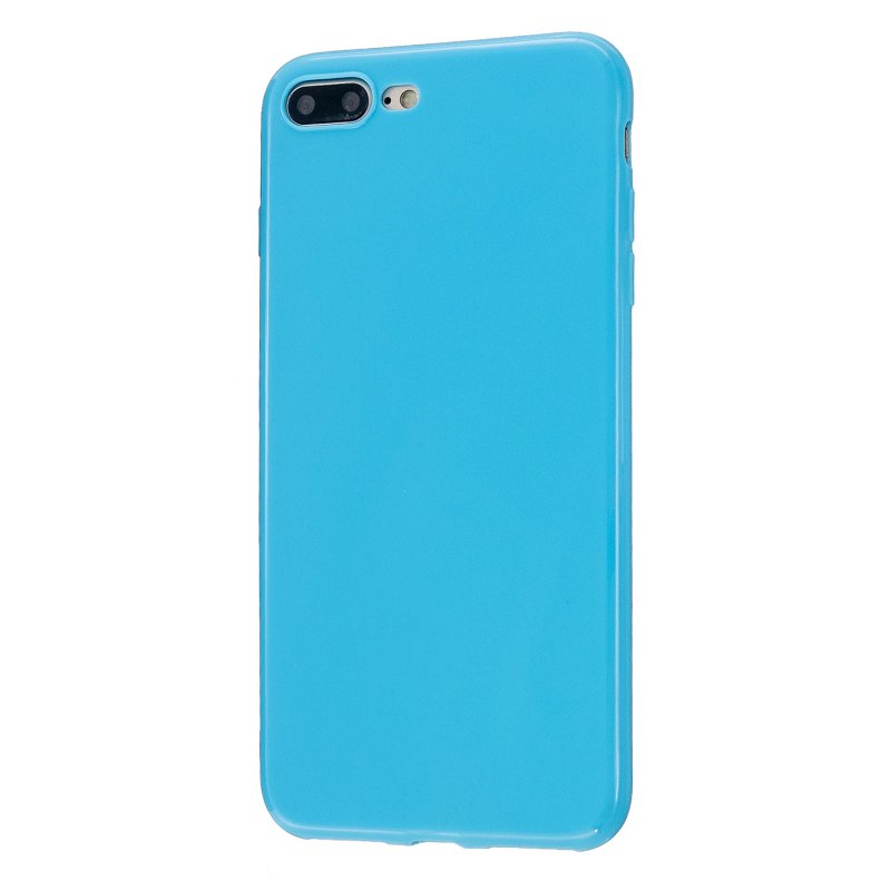 For iPhone 5/5S/SE/6/6S/6 Plus/6S Plus/7/8/7 Plus/8 Plus Cellphone Cover Soft TPU Bumper Protector Phone Shell Ocean blue