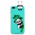 For iPhone 5 5S SE 6 6S 6 Plus 6S Plus 7 8 7 Plus 8 Plus Phone Case 3D Cartoon Panda Bamboo Cellphone Back Shell Shockproof Smartphone Cover Light blue