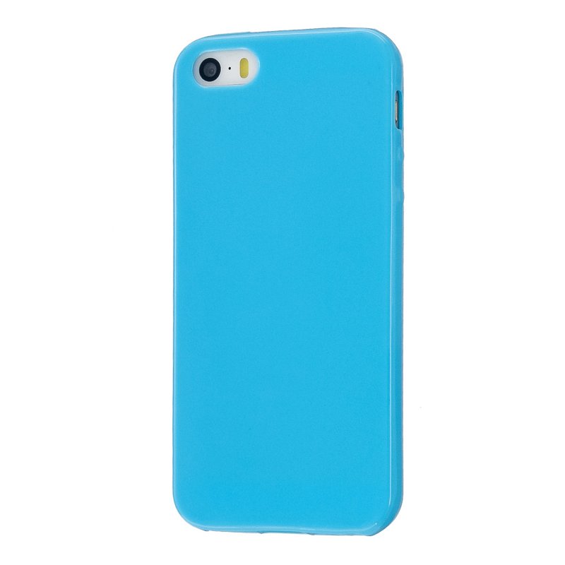 For iPhone 5/5S/SE/6/6S/6 Plus/6S Plus/7/8/7 Plus/8 Plus Cellphone Cover Soft TPU Bumper Protector Phone Shell Ocean blue
