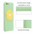 For iPhone 6 6S 6 Plus 6S Plus 7 8 7 Plus 8 Plus Cellphone Cover Moblie Phone Case TPU Shell with Fresh Flower Back  Green