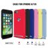 For iPhone 6 6S 7 8 Protective Case TPU Matte Sweat Proof Antiskid Cellphone Shell with Card Slot