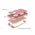 For iPhone 6 6S PC  Silicone 2 in 1 Hit Color Tri proof Shockproof Dustproof Anti fall Protective Cover Back Case Rose gold