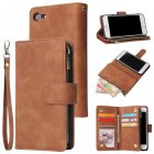 For iPhone 6   6S iPhone 6 plus   6S plus iPhone 7   8 iPhone 7 plus   8 plus Smart Phone Cover Coin Pocket with Cards Bracket Zipper Phone PU Leather Case Phon