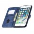 For iPhone 6 plus   6S plus   7 plus   8 plus Denim Pattern Solid Color Flip Wallet PU Leather Protective Phone Case with Buckle   Bracket gray