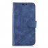For iPhone 6 plus   6S plus   7 plus   8 plus Denim Pattern Solid Color Flip Wallet PU Leather Protective Phone Case with Buckle   Bracket black