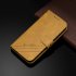 For iPhone 6 plus   6S plus   7 plus   8 plus Denim Pattern Solid Color Flip Wallet PU Leather Protective Phone Case with Buckle   Bracket yellow