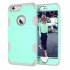 For iPhone 6 plus 6S plus PC  Silicone 2 in 1 Hit Color Tri proof Shockproof Dustproof Anti fall Protective Cover Back Case Rose gold   gray
