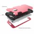 For iPhone 6 plus 6S plus PC  Silicone 2 in 1 Hit Color Tri proof Shockproof Dustproof Anti fall Protective Cover Back Case Rose red   black