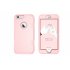 For iPhone 6 plus 6S plus PC  Silicone 2 in 1 Hit Color Tri proof Shockproof Dustproof Anti fall Protective Cover Back Case Rose gold