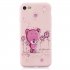 For iPhone 7 8 Cute Coloured Painted TPU Anti scratch Non slip Protective Cover Back Case with Lanyard