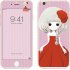 For iPhone 7 8 plus 2 5D Arc Edge Cartoon Flower Fairy Style Front   Rear Colorful Full Protective Tempered Glass Film