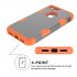 For iPhone 7 PC  Silicone 2 in 1 Hit Color Tri proof Shockproof Dustproof Anti fall Protective Cover Back Case Gray   orange