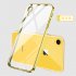 For iPhone X XS XR XS Max Mobile Phone shell Square Transparent electroplating TPU Cover Cell Phone Case Silver