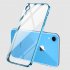 For iPhone X XS XR XS Max Mobile Phone shell Square Transparent electroplating TPU Cover Cell Phone Case blue