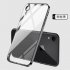 For iPhone X XS XR XS Max Mobile Phone shell Square Transparent electroplating TPU Cover Cell Phone Case blue