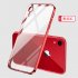 For iPhone X XS XR XS Max Mobile Phone shell Square Transparent electroplating TPU Cover Cell Phone Case red
